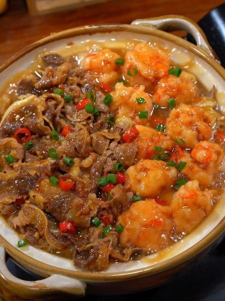 肥牛虾滑煲，鲜香美味又下饭
