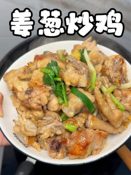 姜葱炒鸡肉，簡單又好吃，巨巨巨下飯