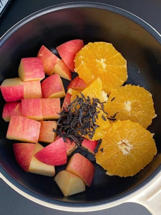 苹果热橙茶！！熬夜人的回🩸水！！