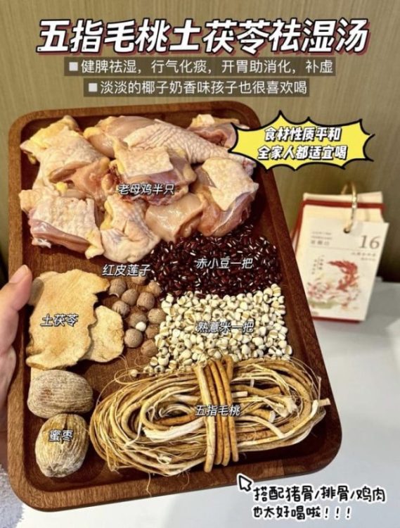 脾胃虚弱湿气重，多喝五指毛桃汤🥣健脾祛湿