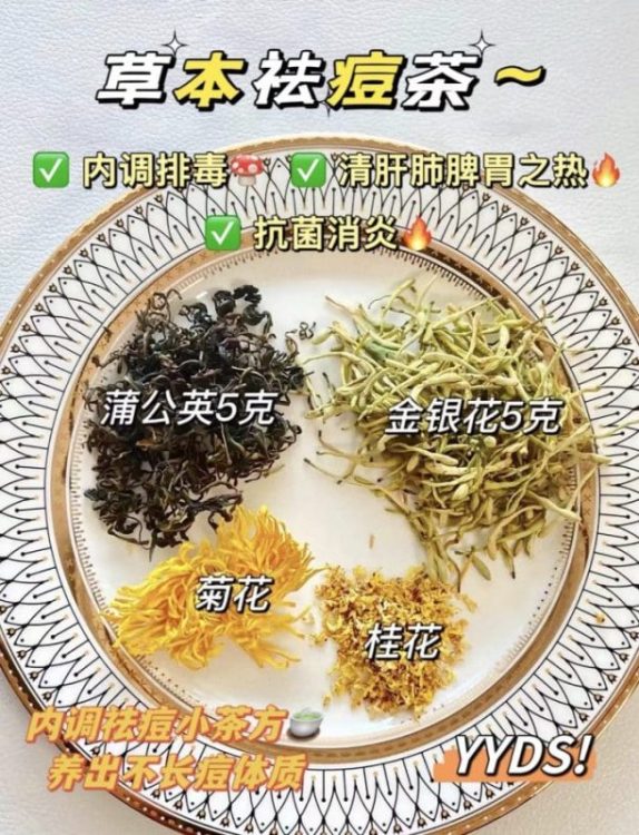 草本祛痘茶～㊙️解决闭口反复痘痘肌！超有效